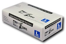 Lightly Powdered Vinyl Exam Gloves ( Industrial)