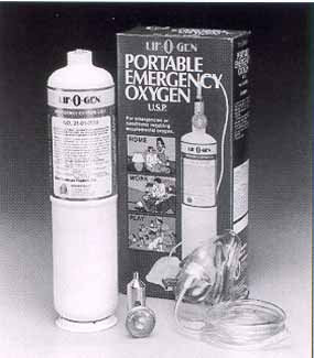 Oxygen Emergency Units, Portable, With 15 Minutes