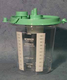 Suction Canister/s1160 Plastic Canister 1200 Cc