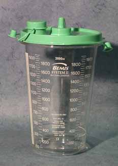 Suction Canister/s1160a Plastic Canister 2000 Cc